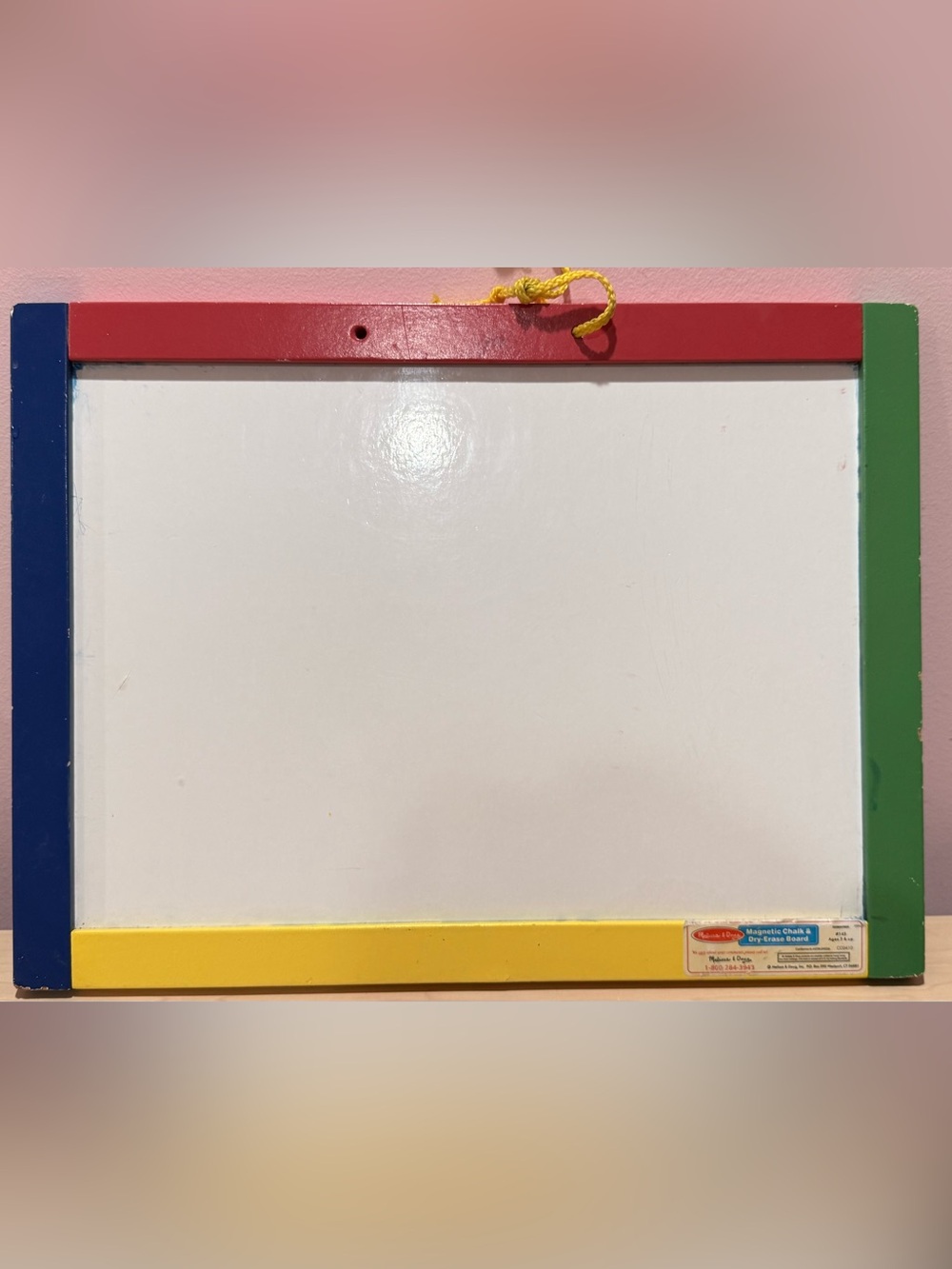 Melissa & Doug Red and Yellow Magnetic Dry-Erase Board